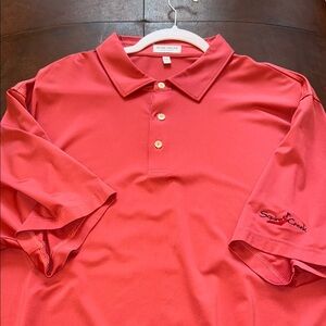 Peter Millar Men's Red Polo Shirt